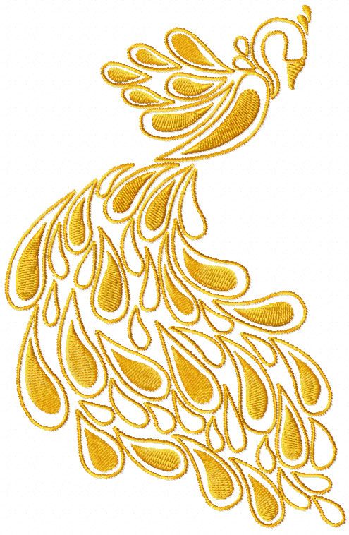 Firebird free machine embroidery design