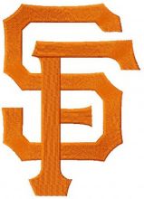 San Francisco Giants cap insignia embroidery design
