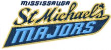 Mississauga St. Michael's Majors logo embroidery design