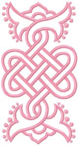 Celtic pattern embroidery design