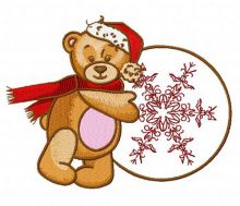 Teddy's winter 4 embroidery design
