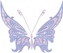 Dreamcatcher butterfly embroidery design