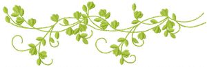 Branch embroidery design