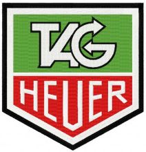 TAG Heuer logo 2 embroidery design