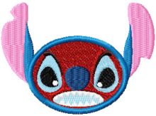 Stitch Smile Very Angry embroidery design