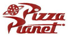 Pizza Planet alternative logo embroidery design