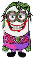 Minion Joker embroidery design