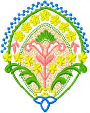 Flowers Decoration embroidery design