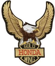 Honda Goldwing logo American style embroidery design
