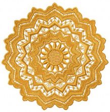 Lace doily embroidery design