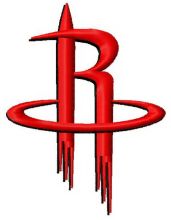 Houston Rockets logo 2 embroidery design