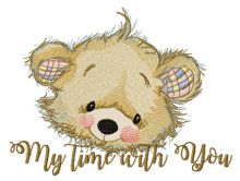 My time with you embroidery design