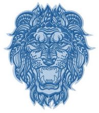 Lion 3 embroidery design