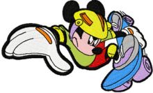 Mickey Mouse Scooter embroidery design