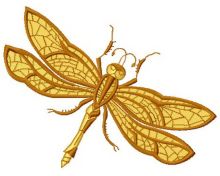 Dragonfly 2 embroidery design