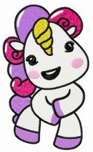 Unicorn's song embroidery design