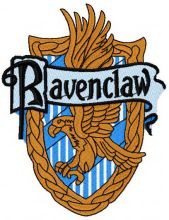 Ravenclaw emblem embroidery design