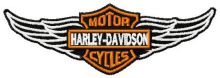 Harley Davidson logo 2 embroidery design