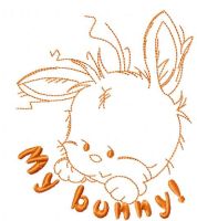 My bunny free embroidery design