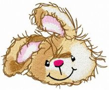 Kind bunny embroidery design