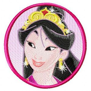 Mulan  embroidery design