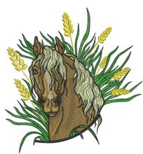 Steppe horse embroidery design