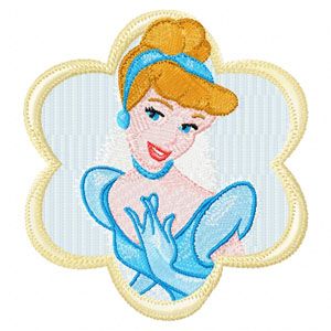Cinderella embroidery design