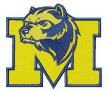Logo of Michigan Wolverines embroidery design