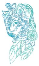 Wolf spirit 7 embroidery design