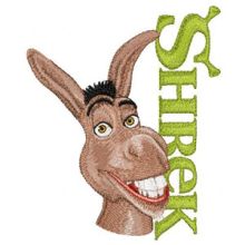 Donkey with Logo embroidery design