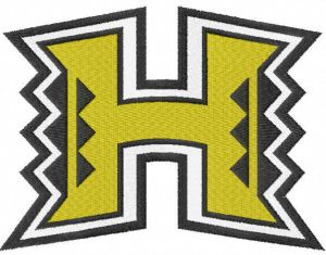 University Of Hawaii embroidery design