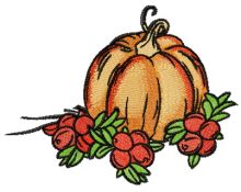 Autumn gifts embroidery design
