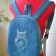 Stylish designer backpack with bird embroidery design
