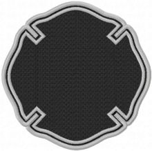 Fire department template embroidery design