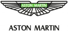Aston Martin logo embroidery design