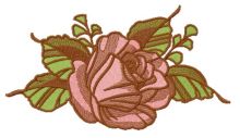 Tender rose embroidery design