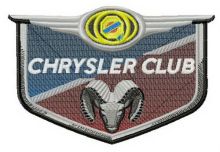 Chrysler group embroidery design