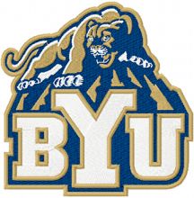 Brigham Young Cougars Alternate Logo embroidery design