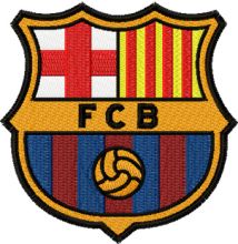 FC Barcelona logo embroidery design