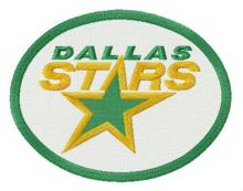 Dallas Stars logo embroidery design