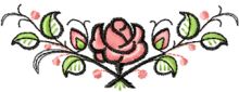 Cute Rose embroidery design