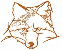Fox sketch free embroidery design