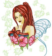 Modern Fairy Autumn Dream embroidery design
