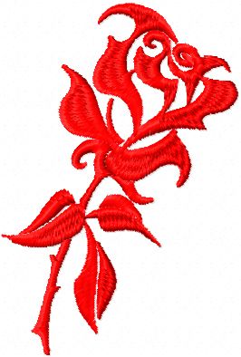 Free Rose machine embroidery design