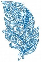 Feather 4 embroidery design