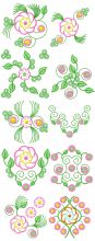 Flowers Patterns Pack embroidery design