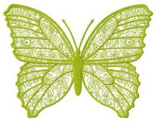 Blooming butterfly 2 embroidery design