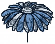Blue meadow 2 embroidery design