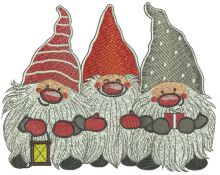 Dwarves embroidery design