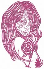 Naked fancy girl 3 embroidery design